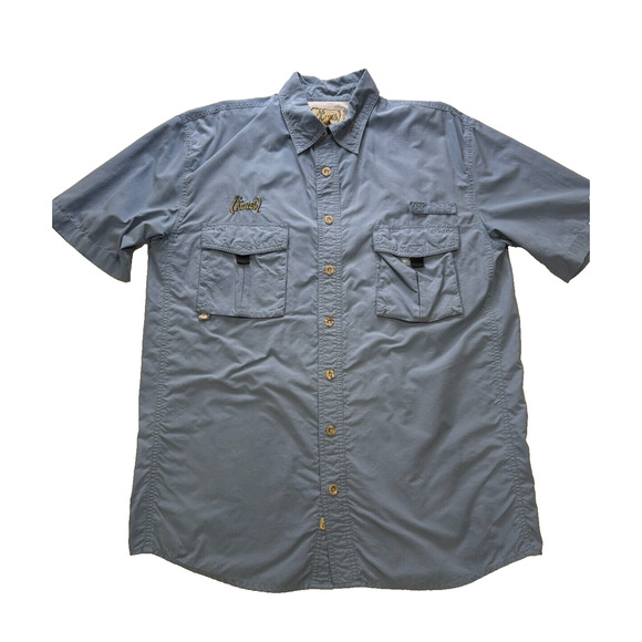 Al Agnew Other - Al Agnew Fishing Shirt Mens Medium Blue Ventilated Outdoor Work Hiking Button Up